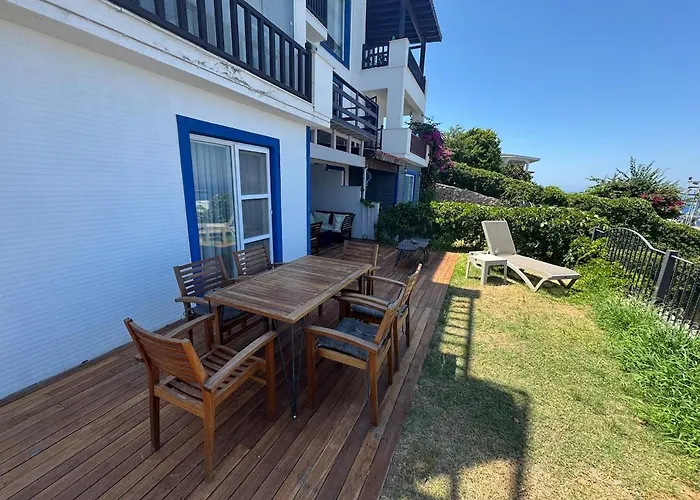 Private Terrace And Garden At Gundogan Villa Bodrum